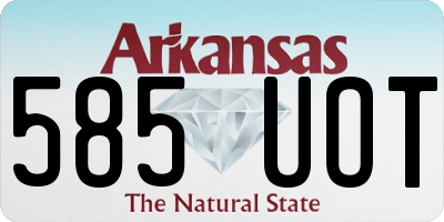 AR license plate 585UOT