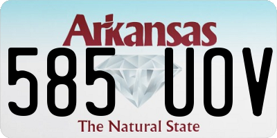 AR license plate 585UOV