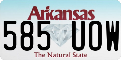 AR license plate 585UOW