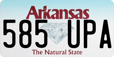 AR license plate 585UPA
