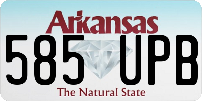 AR license plate 585UPB