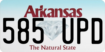 AR license plate 585UPD