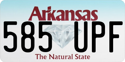 AR license plate 585UPF
