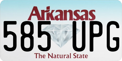 AR license plate 585UPG