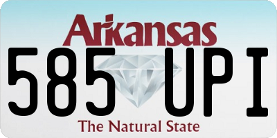 AR license plate 585UPI
