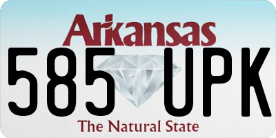 AR license plate 585UPK
