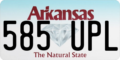 AR license plate 585UPL
