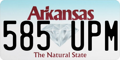 AR license plate 585UPM