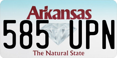 AR license plate 585UPN