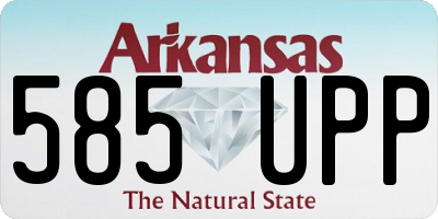 AR license plate 585UPP