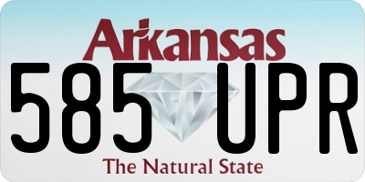 AR license plate 585UPR