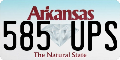 AR license plate 585UPS