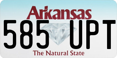AR license plate 585UPT