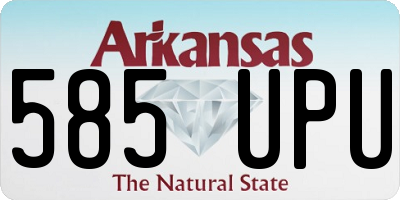 AR license plate 585UPU