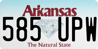 AR license plate 585UPW