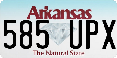 AR license plate 585UPX