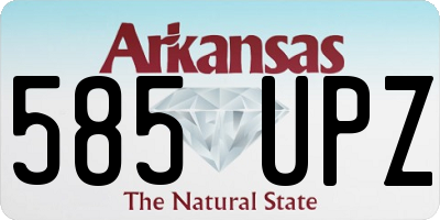 AR license plate 585UPZ