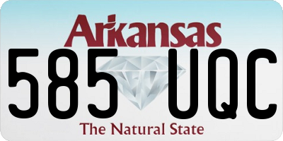 AR license plate 585UQC