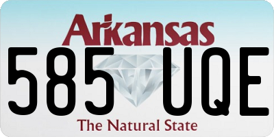 AR license plate 585UQE