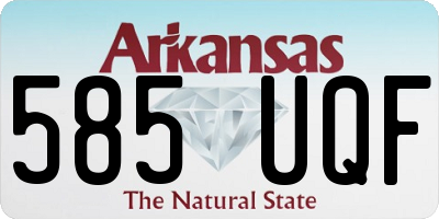 AR license plate 585UQF