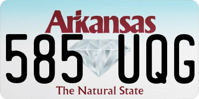 AR license plate 585UQG