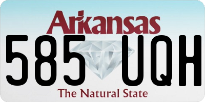 AR license plate 585UQH