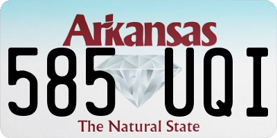 AR license plate 585UQI