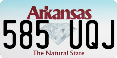 AR license plate 585UQJ