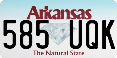 AR license plate 585UQK