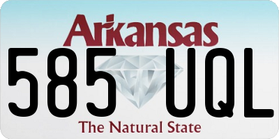 AR license plate 585UQL