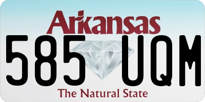 AR license plate 585UQM