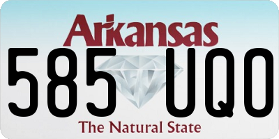 AR license plate 585UQO