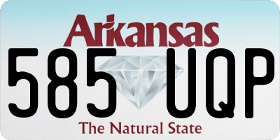 AR license plate 585UQP
