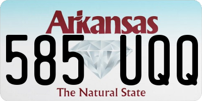 AR license plate 585UQQ