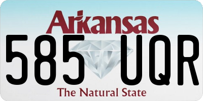 AR license plate 585UQR