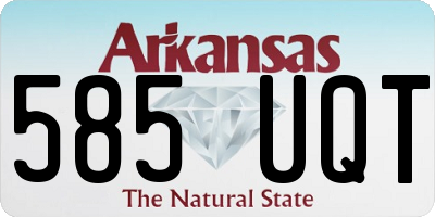 AR license plate 585UQT
