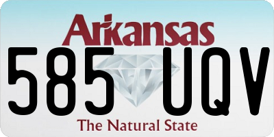 AR license plate 585UQV