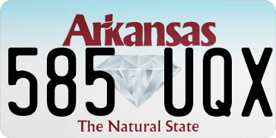 AR license plate 585UQX