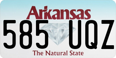 AR license plate 585UQZ