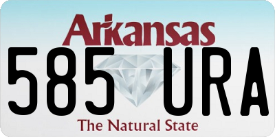 AR license plate 585URA