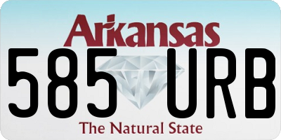 AR license plate 585URB