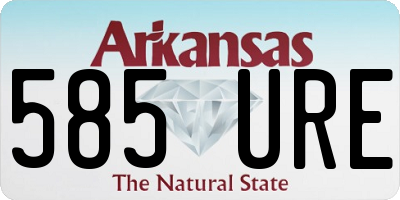 AR license plate 585URE