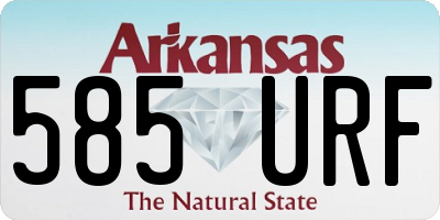 AR license plate 585URF