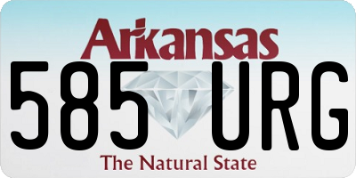 AR license plate 585URG