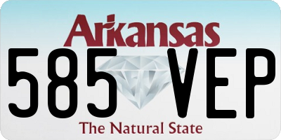 AR license plate 585VEP