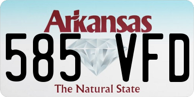 AR license plate 585VFD