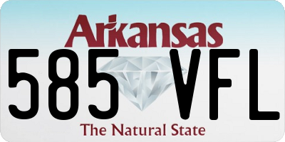 AR license plate 585VFL
