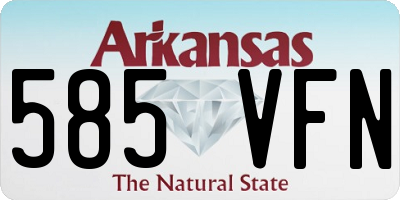 AR license plate 585VFN