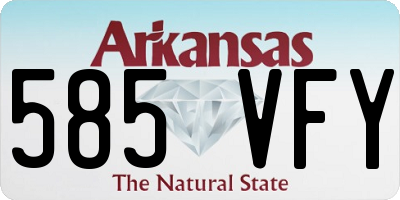 AR license plate 585VFY