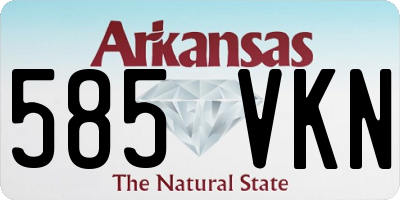 AR license plate 585VKN